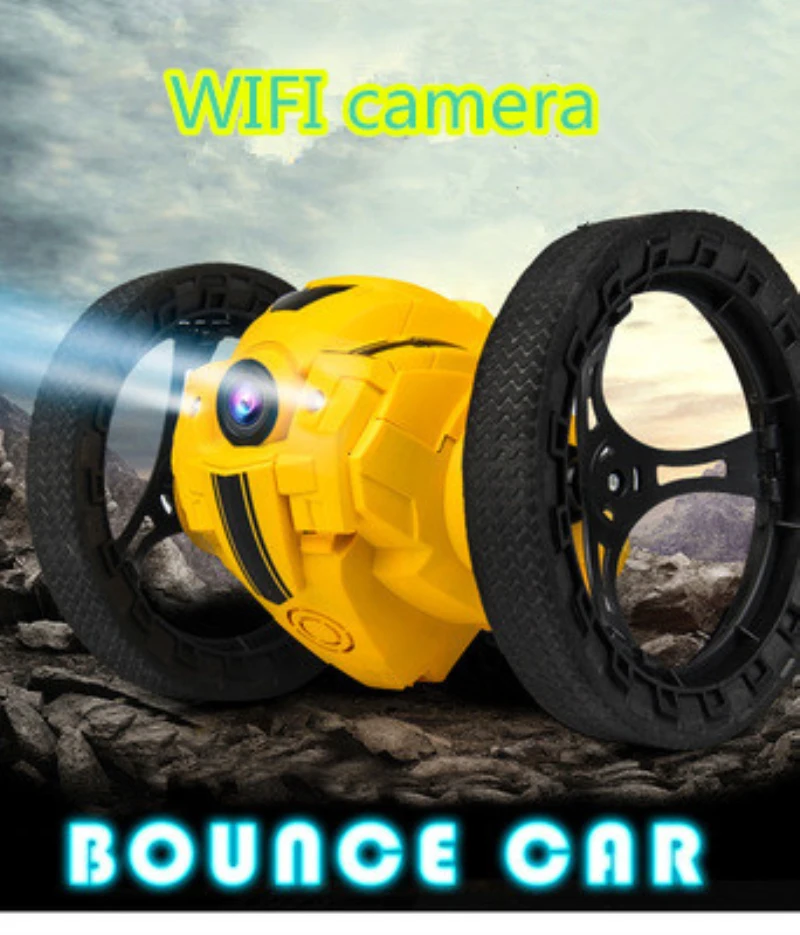 Модный подарок WIFI FPV в реальном времени Прыгун RC трюк Vedio автомобиль 4CH 2 4 ГГц
