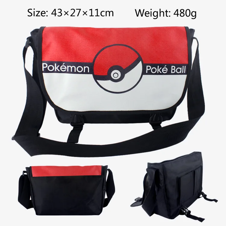 veevanv 2016 summer hot new Pocket Monster Shuangkou Satchel Pokemon bag color double shoulder |