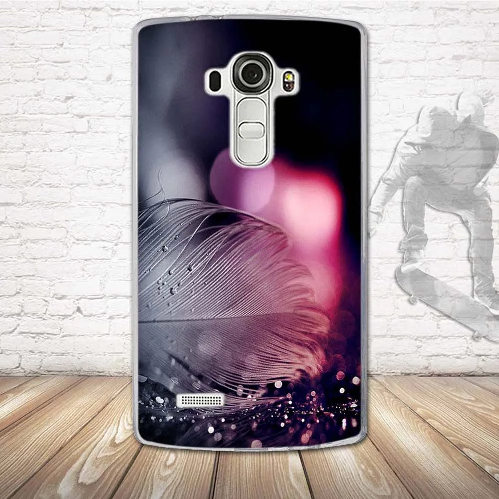 Чехол для LG G4 силиконовый мягкий ТПУ чехол с рисунком телефона защитный G 4 H815 H818