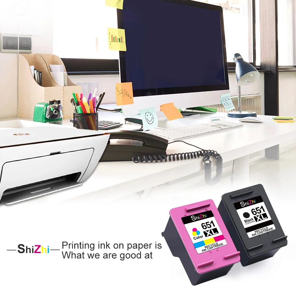 Чернильный картридж SHIZHI совместимый для HP 651 XL 651xl Deskjet Officejet 202 202c 252 252c 5645 5575