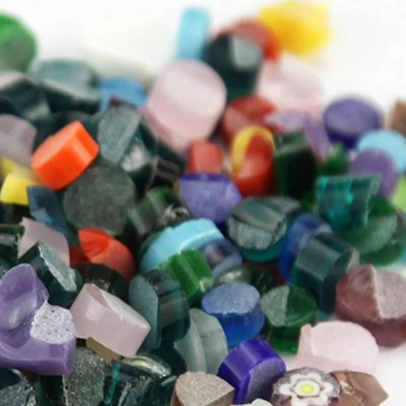 Смешанное красивое стекло Millefiori 28 г/компл. сплавное es микроволновая печь