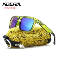 kdeam polarized sunglasses men reflective coating square sun glasses women brand designer uv400 with original case kd901p c8