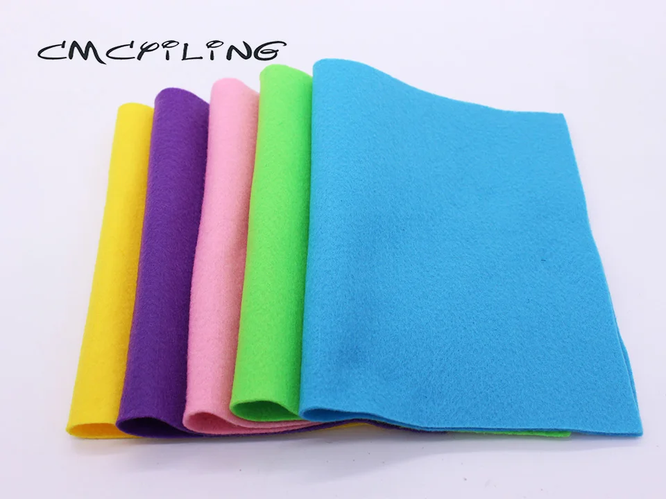 CMCYILING мягкая фетровая ткань для вышивки DIY Швейные куклы игрушки, поделки 1,2 мм толщина полиэфирная ткань 20 см* 30 см
