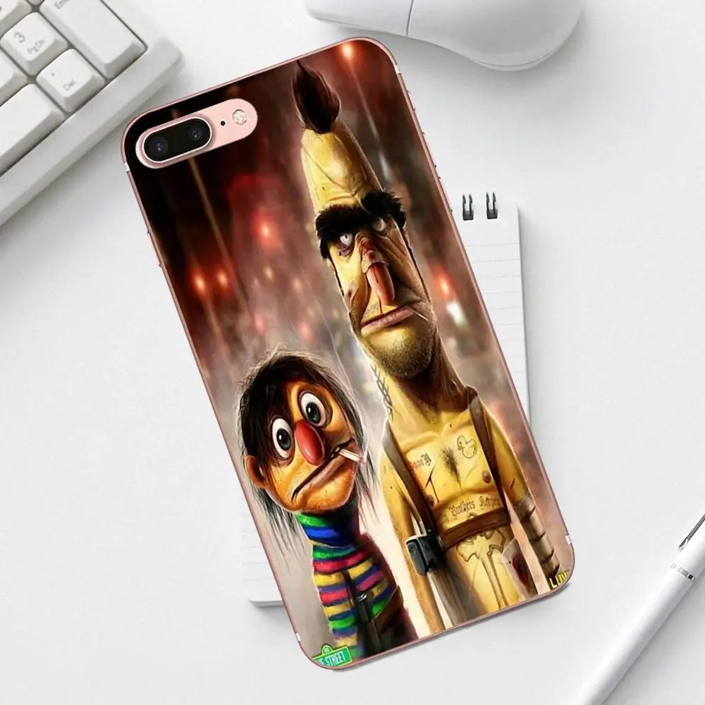 Qdowpz Высокое качество много цветов Берт Эрни для Galaxy Alpha Core Prime Note 4 5 8 S3 S4 S5 S6 S7 S8 S9 mini