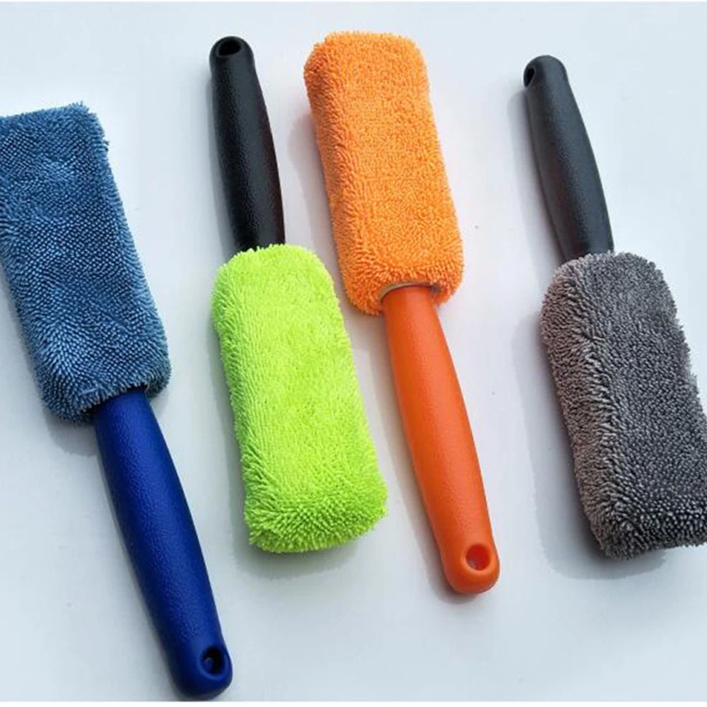 Щетка для автомойки с длинной ручкой из микрофибры Очищающая щетка ступицы