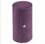 purple Портативный трехуровневый ящик для хранения ювелирных изделий многофункциональный бархатный цилиндр ретро ювелирные изделия серьги хранения отделки Хозяйственные товары - Цвет: purple