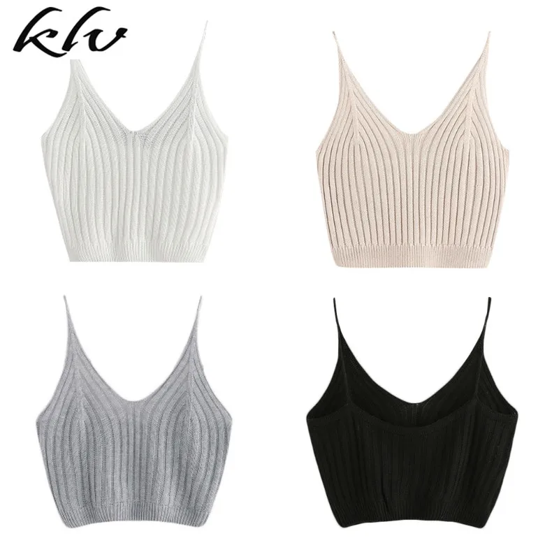 

Women's Summer Basic Sexy Strappy Sleeveless Racerback Crop Top
