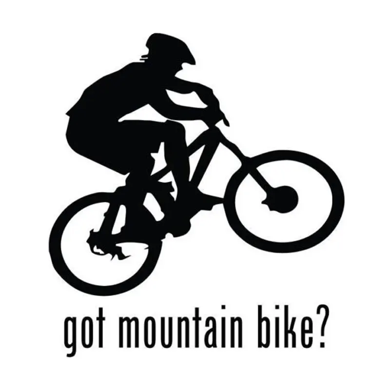 

13.5cm*15cm Got Mountain Bike Vinyl Creative Movement Window Decals C5-0388