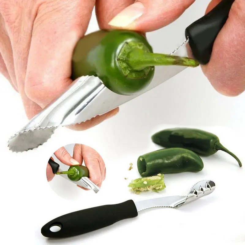 Мельница для перца Jalapeno приспособление удаления зубчатых семян из нержавеющей