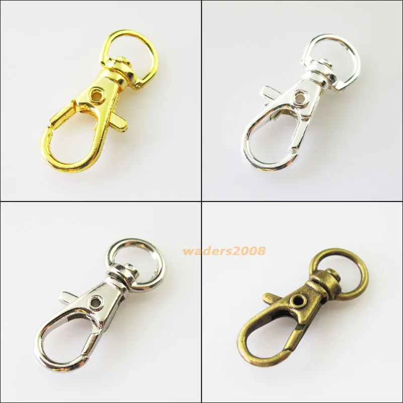 Крупные застежки карабины 15 шт. для ключей ювелирные изделия с золотым