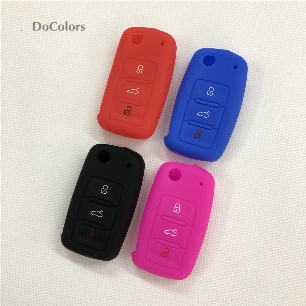 Чехол DoColors для автомобильного ключа чехол Skoda Octavia Superb Yeti Roomster Fabia Rapid KODIAQ/для Seat Leon