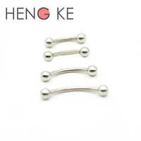 surgical steel eyebrow ring bars curved 1 2mm barbell 6mm 8mm 10 12 14 16 body piercing jewelry 16 gauge belly bar
