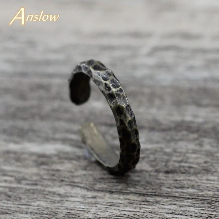 Anslow 50% скидка бренд Креативный дизайн дешевые винтажные Ретро ювелирные изделия для женщин мужчин регулируемое кольцо День отца LOW0010AR - Цвет основного камня: bronze