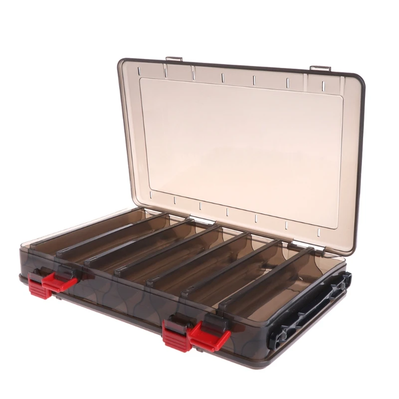 

1PC Fishing Box Bait Lure Hook Storage Double Side V Shaped Tackle 14 Compartments