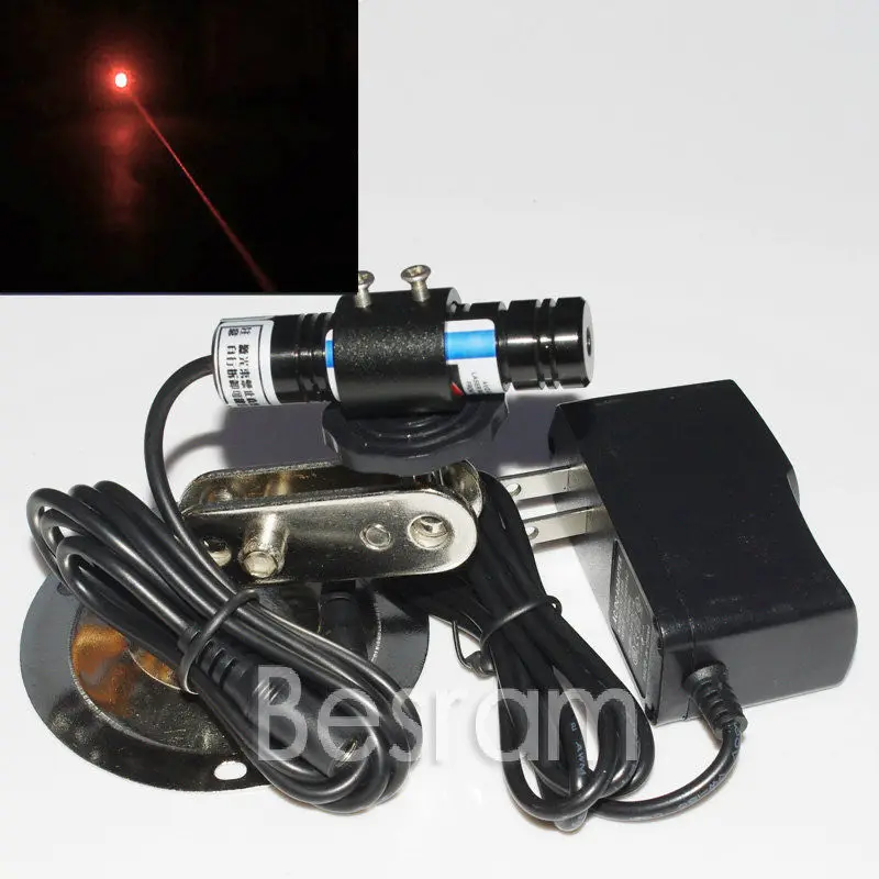 

1668 Focusable 648nm 650nm 50mW Red Laser DOT Module Diode LD + mount + adapter