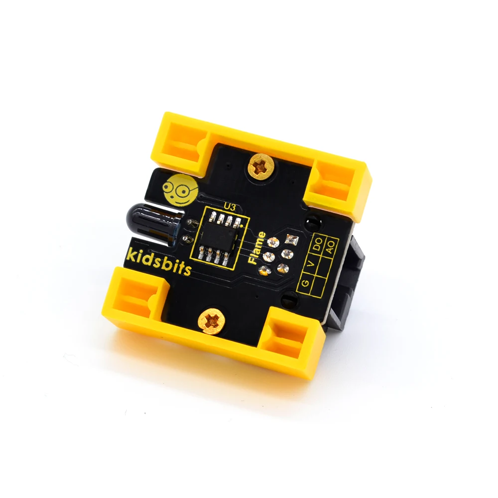 Kidsbits Building Blocks Flame Fire Detection Sensor Module Infrared Detector Receiver For Arduino STEM Education | Игрушки и хобби