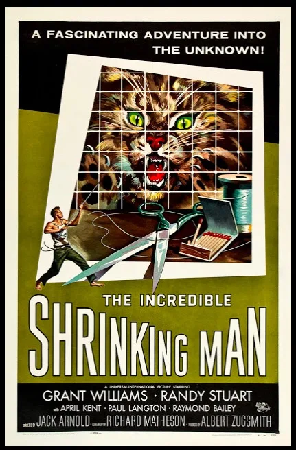 Невероятная усадка человека Sci-Fi классический фильм ужасов ретро ВИНТАЖНЫЙ