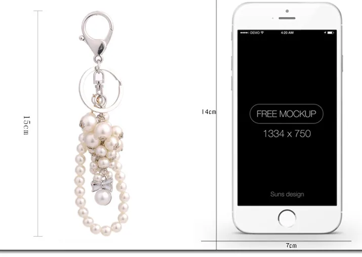 Uodesign креативный жемчужный кулон горячая цепочка для ключей подвеска из скрытой