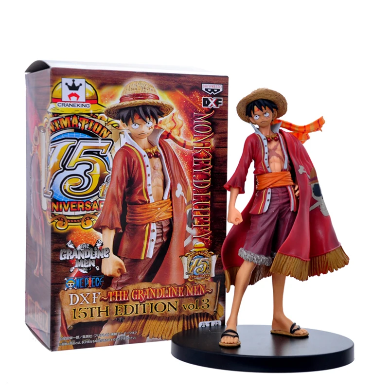 Аниме One Piece Cool Monkey D Luffy 14 см фигурка Grandline Lady 15-я модель горячие детские игрушки