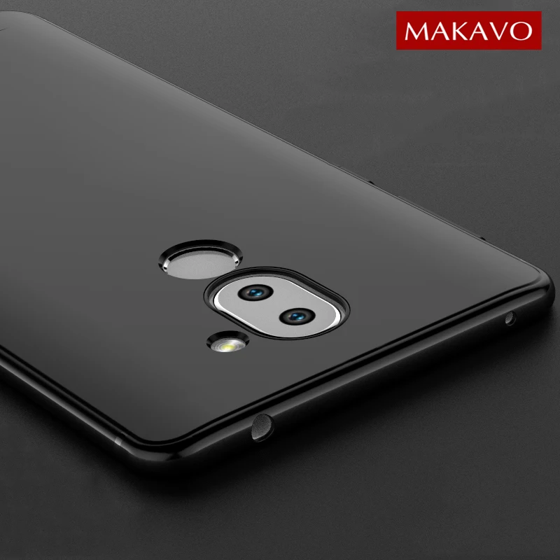 Чехол MAKAVO для Huawei Honor 6X мягкий силиконовый тонкий матовый чехол Mate 9 Lite GR5 2017 чехлы