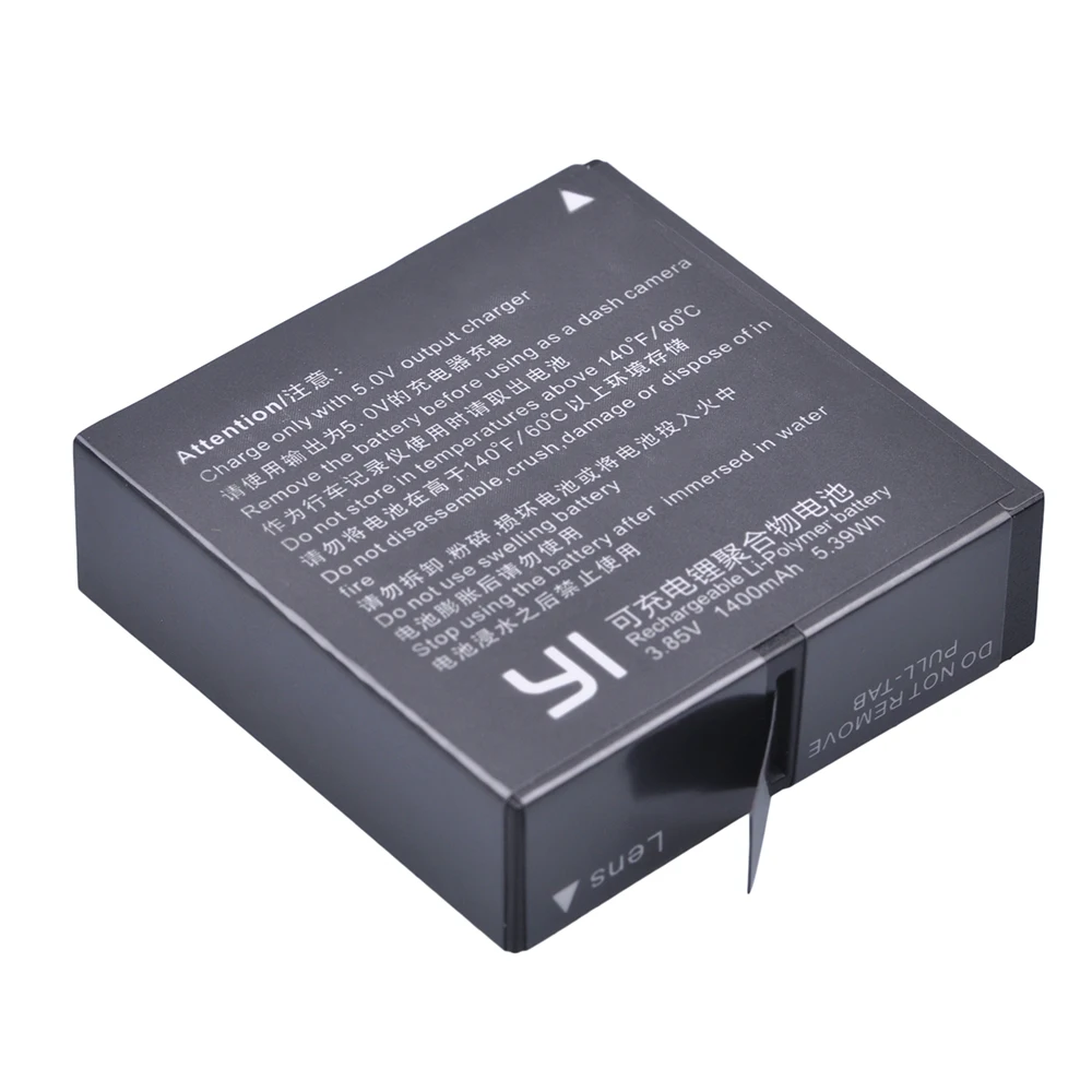 Tectra 4 шт. 1400 мА/ч Φ для Xiaomi Yi 4K II запасной аккумулятор + USB зарядное устройство XiaoYi 2