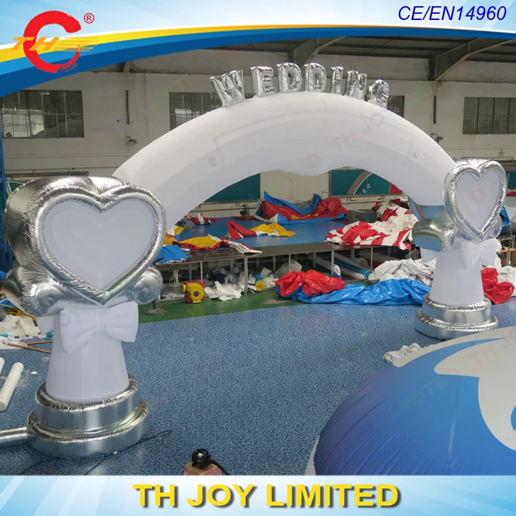 Бесплатная доставка до двери! Розовый или белый надувная свадебная АРКА форма
