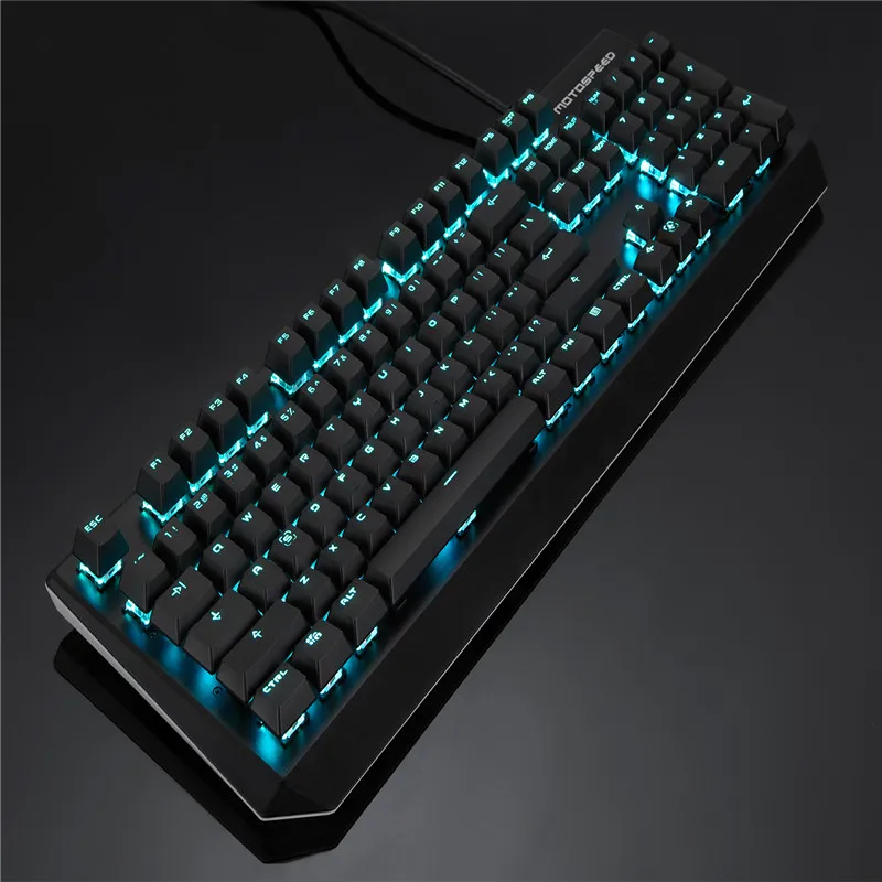 Motospeed CK95 Игры Механическая клавиатура 104 ключей Русский Английский красный/синий