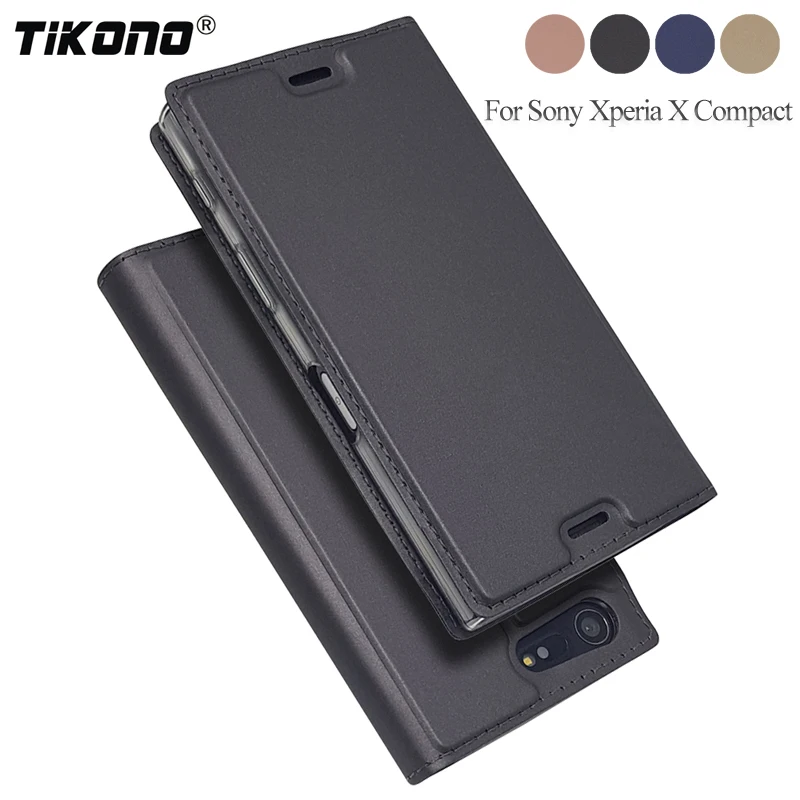 Компактный чехол TIKONO для Sony Xperia X роскошный флип из искусственной кожи mini Book Style