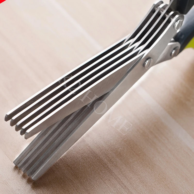 Многофункциональные кухонные ножницы из нержавеющей стали с 5 лезвиями