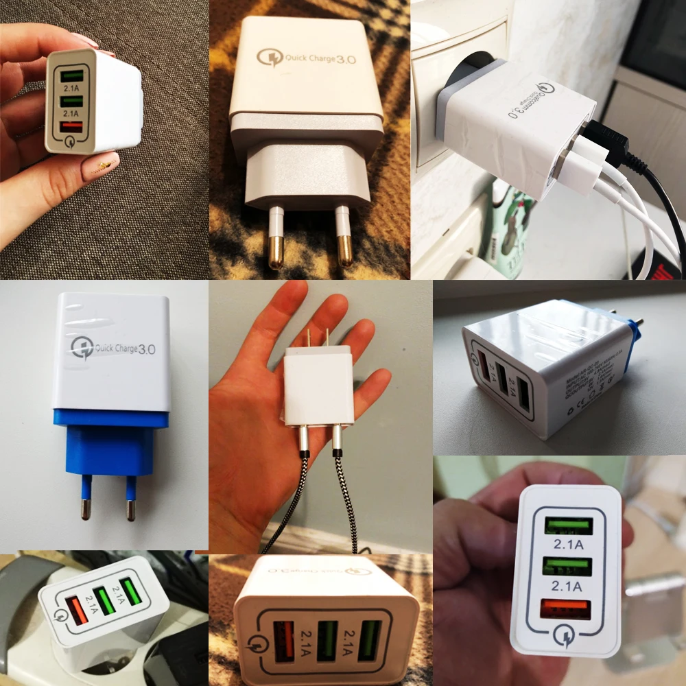 QC 3,0 18 Вт USB быстрая зарядка 3,0 5 в 3 а зарядное устройство для мобильного телефона зарядное устройство быстрое зарядное устройство ЕС США Разъем для iphone 7 8 Sumsung S8 S9 huawei