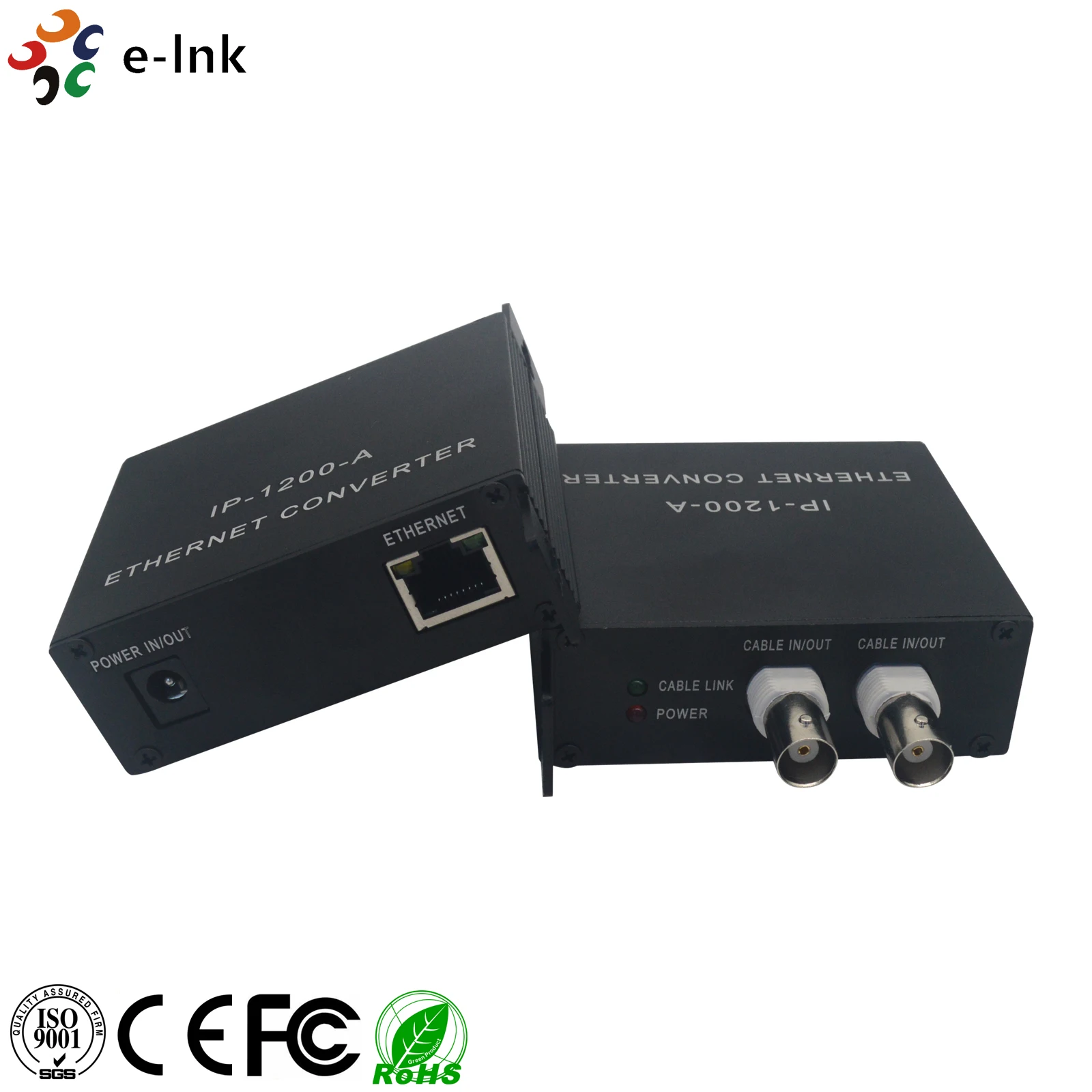1Ch Ethernet по коаксиальному конвертеру с PoE
