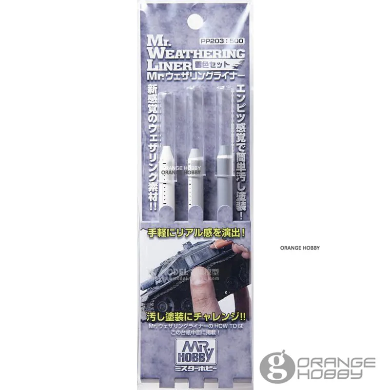 Mr.Hobby GSI PP203 Mr.Weathering Liner Набор цветов снега для моделирования краска хобби|Набор