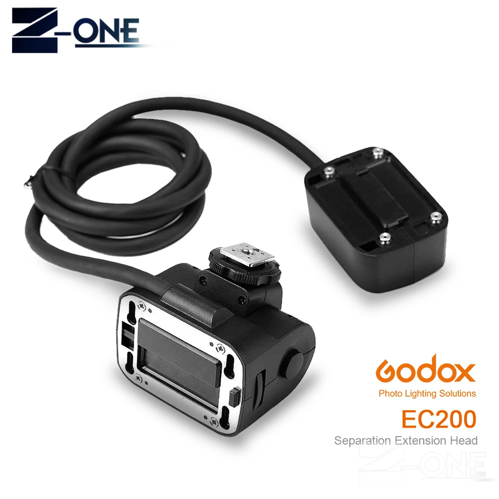 Godox EC200 удлинительная головка Горячий башмак Дистанционное разделение вспышка 1 85