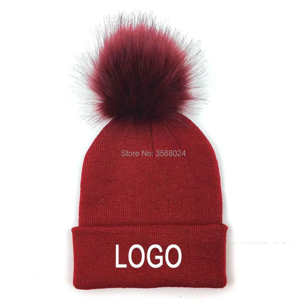 10 шт./партия трикотажная Шапка бини с помпоном|knitted cap|beanie skullpom beanie |