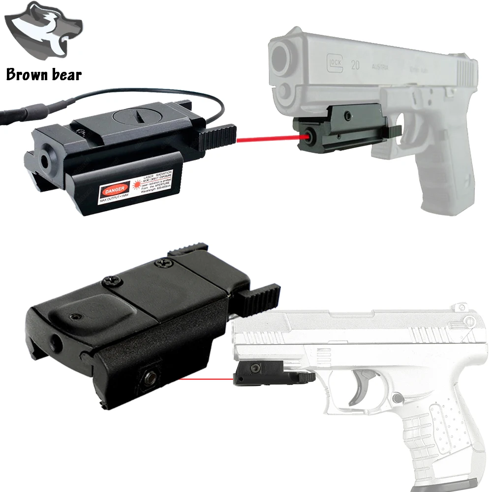 

Лазерный прицел с красной точкой и рельсовым креплением для тактического пистолета Gl 17 19 20 21 22 23 30 31 40 45 9 мм XDM XD