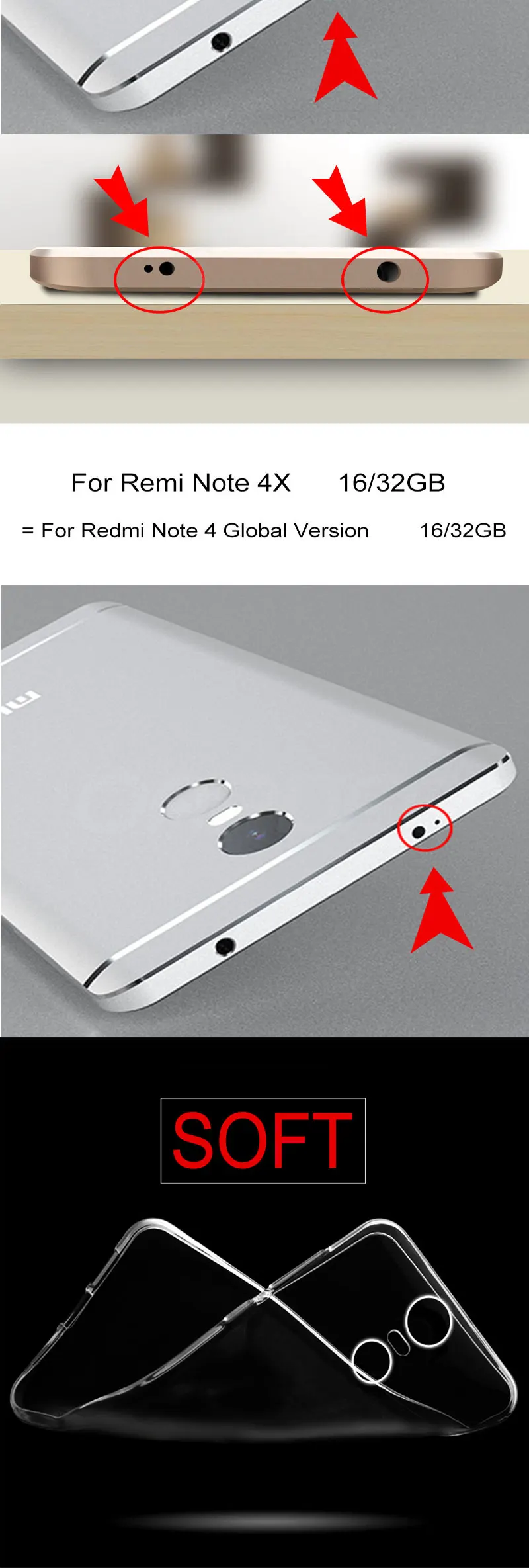 Ультратонкий прозрачный силиконовый чехол s для Xiaomi Redmi Note 4 4X Redmi Note 4 Pro Note 4X Global Version мягкий прозрачный чехол из ТПУ