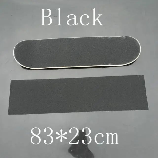Black Новое поступление 84*23 см OS780 скейтборд Griptapes карбид кремния скейт сцепление ленты с отверстиями для воздуха наждачная бумага для катания на скейтборде - Цвет: Black