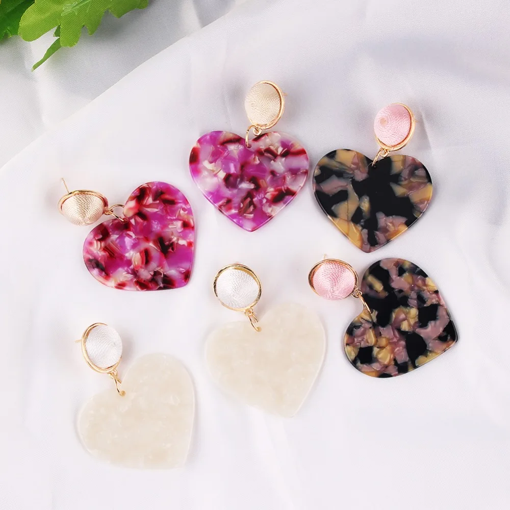 Miwens, уникальные металлические Разноцветные серьги в форме сердца для женщин, Прямая поставка с фабрики, металлические простые массивные серьги, вечерние ювелирные изделия