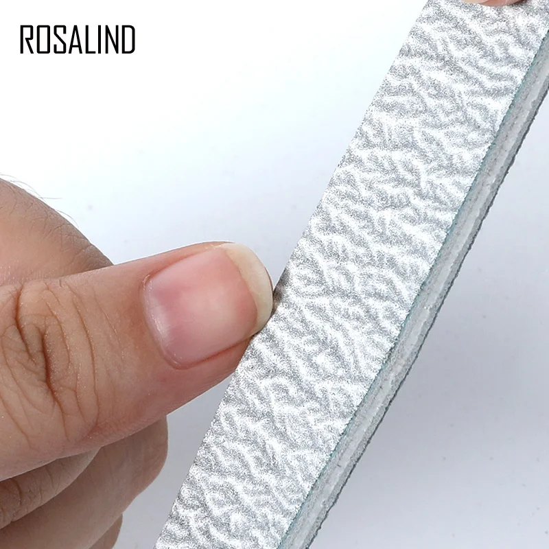 Пилка для ногтей ROSALIND шлифовальный полировальный блок 1 шт. Гель лак Маникюрный
