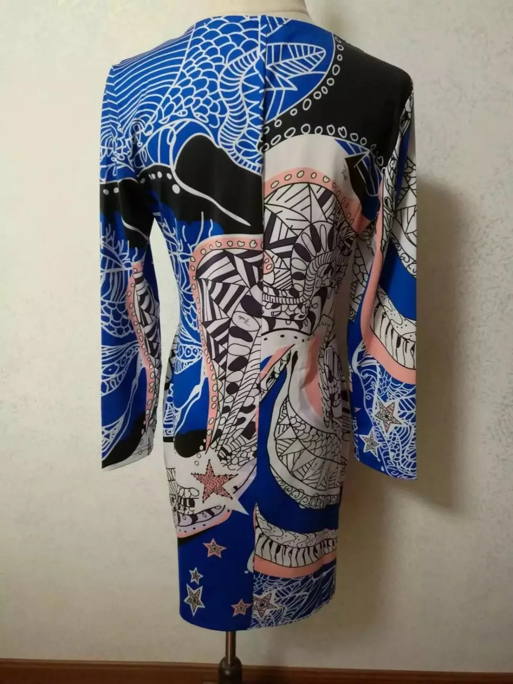 Женское платье с длинным рукавом элегантное дизайнерское в европейском стиле