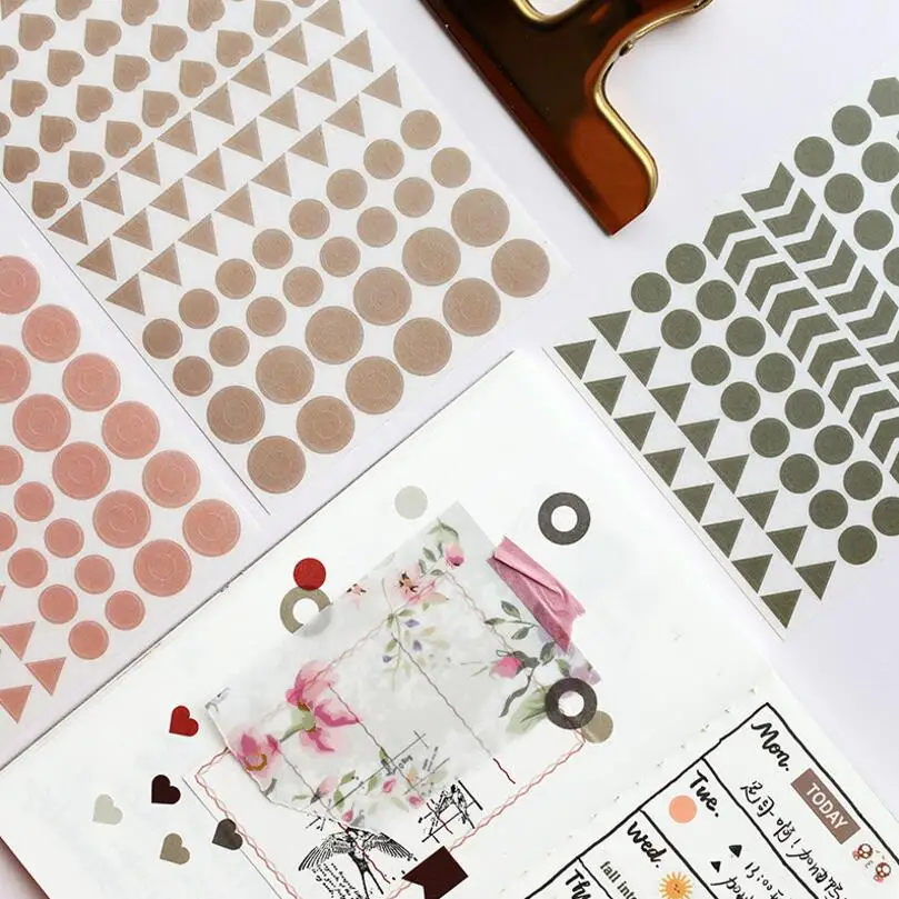 Креативный ПВХ/бумага простая форма градиент цвета самоклеющиеся N Times индексы