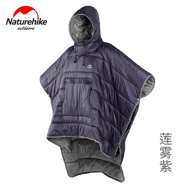 Naturehike Noke Портативный Кемпинг одеяло Открытый Теплый кемпинг спальный мешок Путешествия мужская и женская одежда плащи - Цвет: Purple