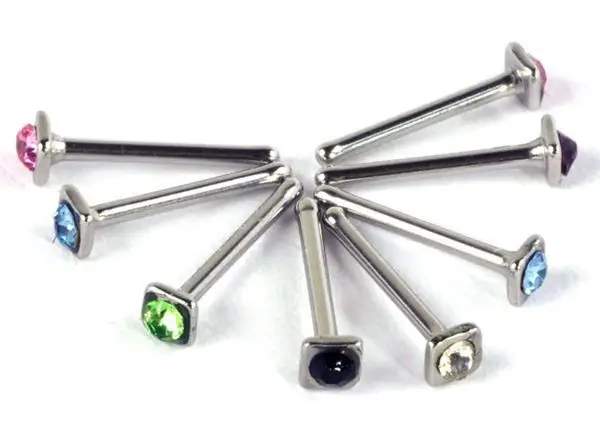 Оптовая продажа 360 шт. кольцо для носа Модная бижутерия пирсинга шпилька 316L