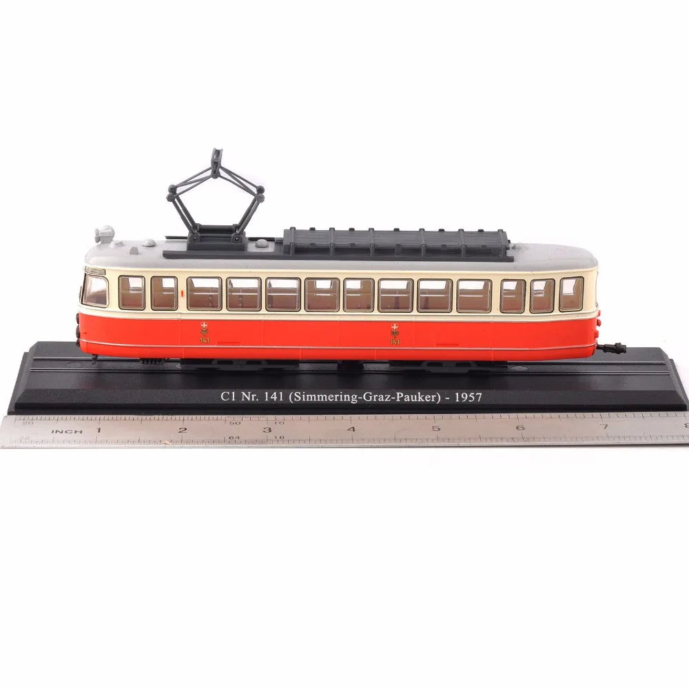 Детские игрушки 1/87 модель C1 Nr.141(Simmering-Graz-Pauker)-1957 Atlas трамвайный автомобиль № 11 Швейцарский трамвай для любителей коллекция подарок
