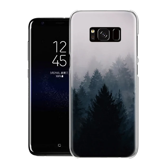 Для samsung Galaxy A3 A5 A8 J3 J5 J7 абстрактные черные и белые лесу деревья Grand Prime G530 чехол для телефона