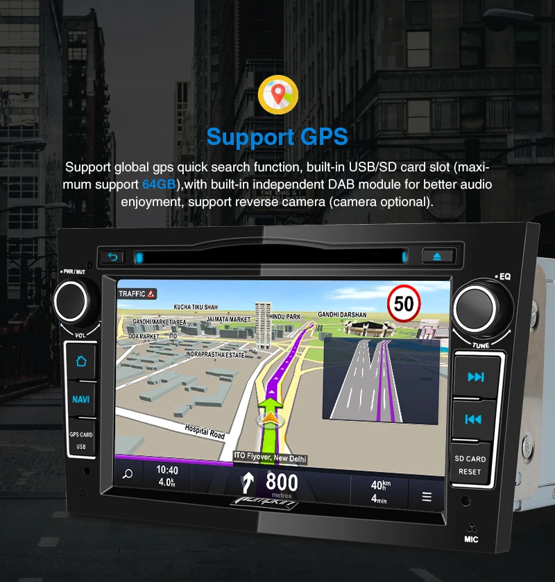 Тыква 2 Din 7 &quotAndroid 9 0 Автомобильный мультимедийный DVD плеер GPS навигация
