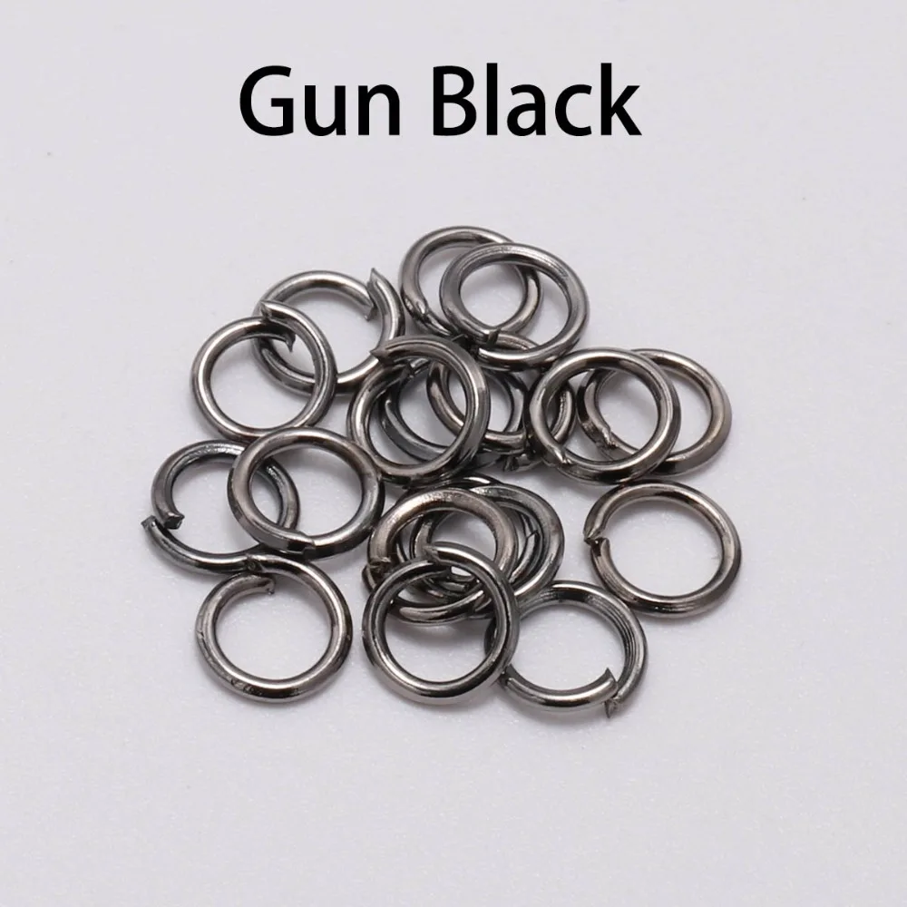 OMH Wholesale200pcs 4 5 6 8 10mm gold and silver ring open DIY jewelry making necklace bracelet found connector AC02 | Украшения и