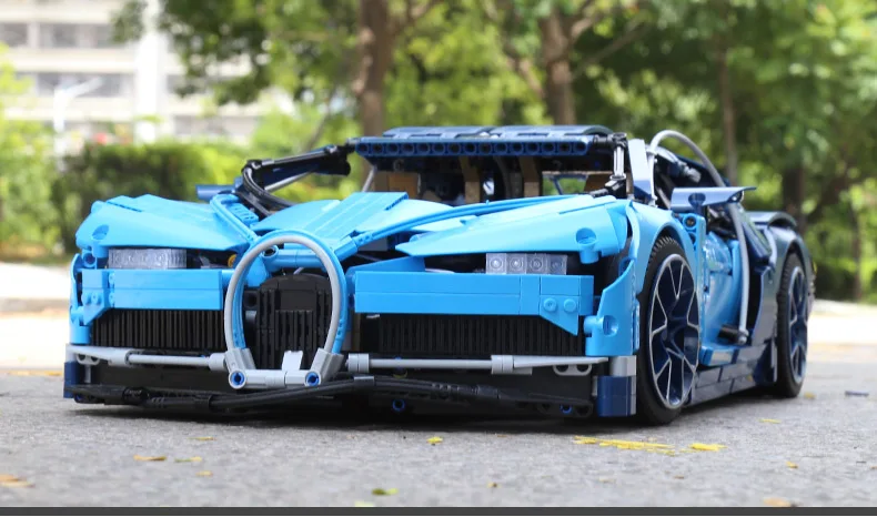 20086 Bugatti чугун гоночный автомобиль наборы совместимы с 42083 строительные блоки технические модельный кирпич автомобиля игрушки для мальчика