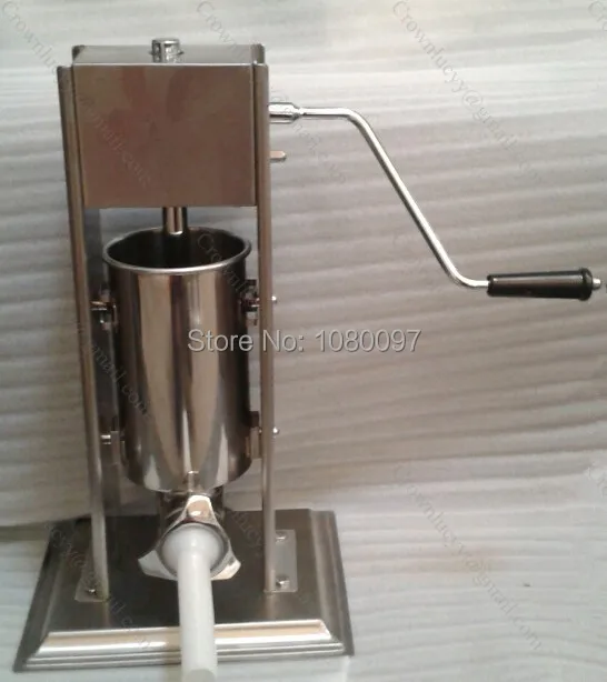 2 л вертикальный колбасный шприц с пластиковым поршень Машина для наполнения