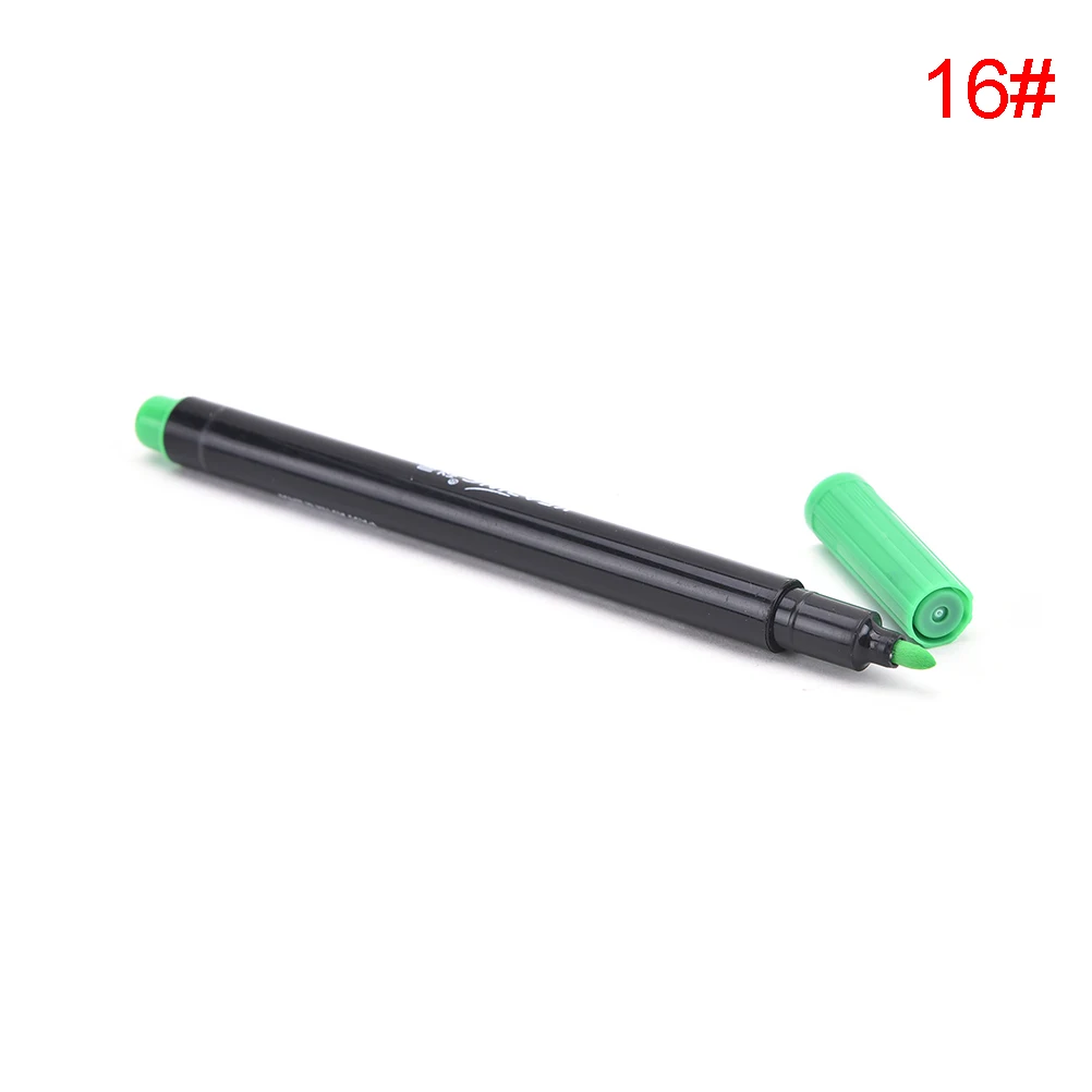 fluorescent green 20 цветов Ткань и футболка Лайнер Маркер ручки текстильные краски тканевый пигмент DIY краски ing поставки - Цвет: fluorescent green